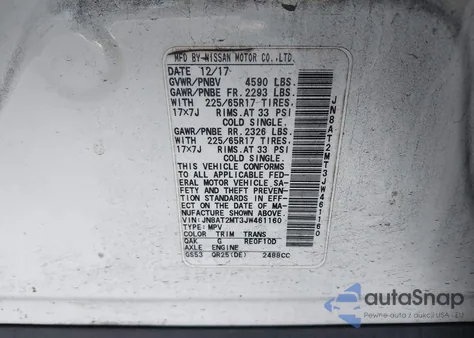 2018 Nissan Rogue S from USA, damaged, VIN JN8AT2MT3JW461160